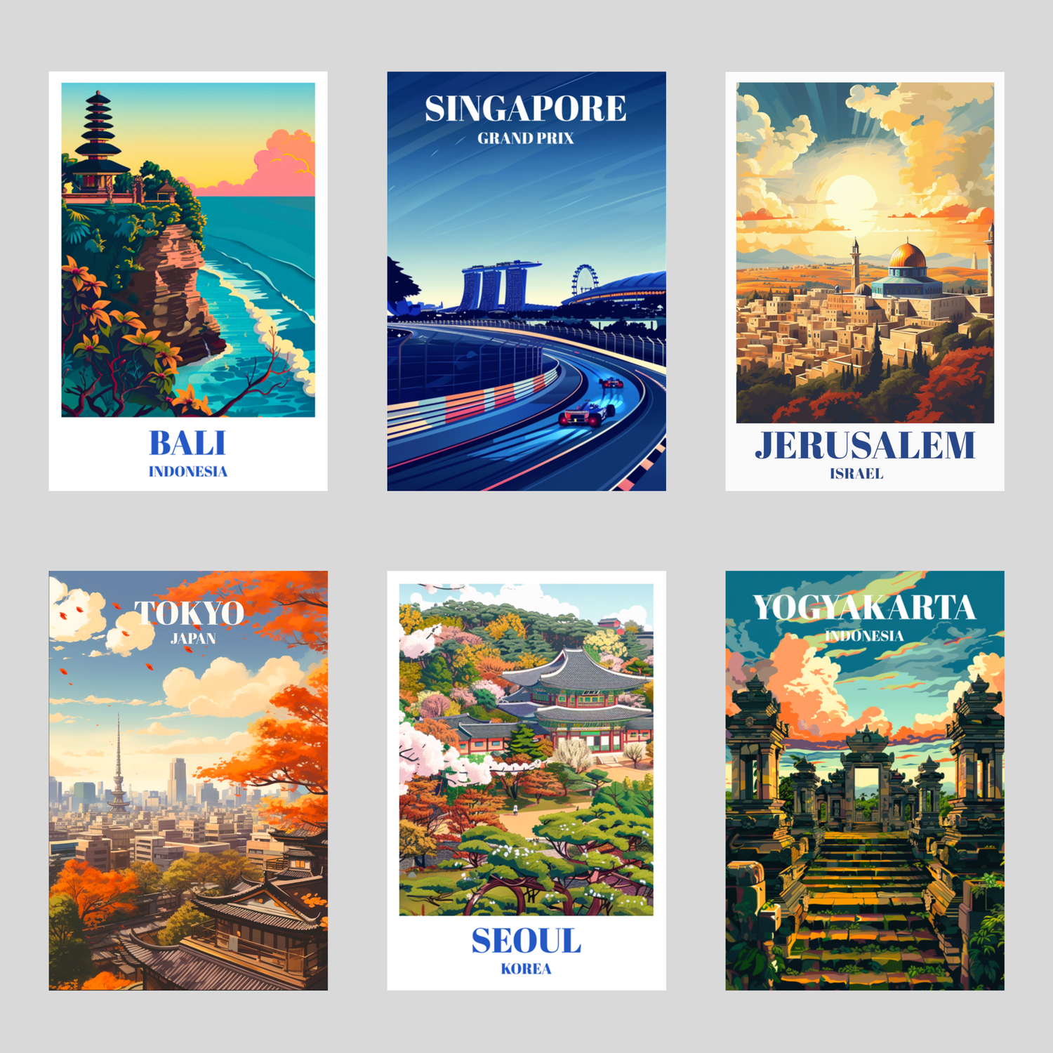 Asian Travel Poster