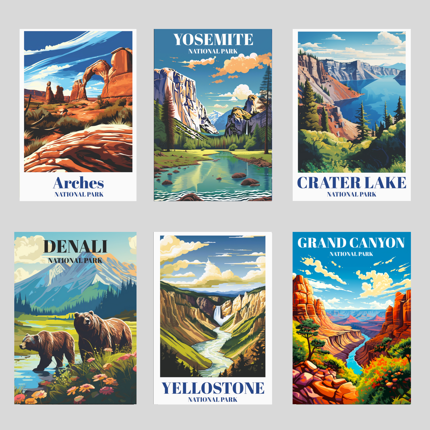 National Parks Travel Posters