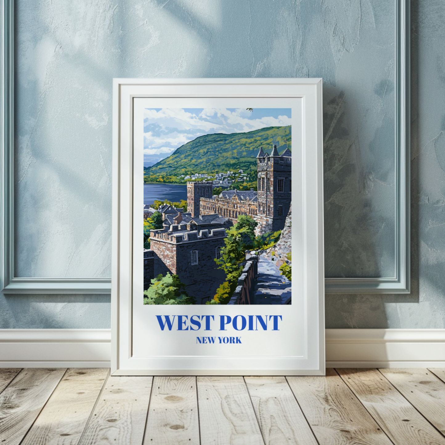 West Point New York Travel Poster - Historic Military Academy Wall Art