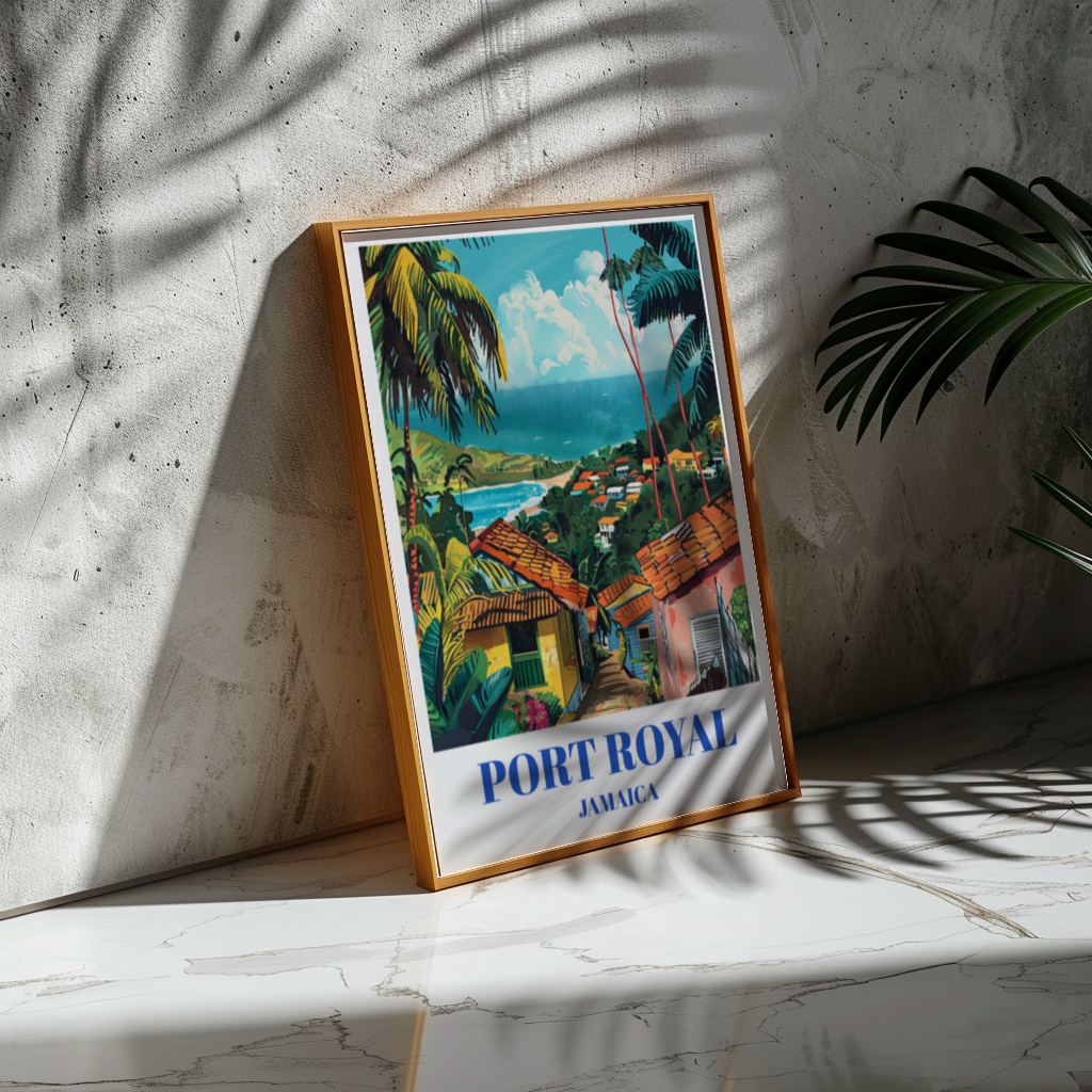 Port Royal Jamaica Travel Poster: Explore Historic Pirate Lore