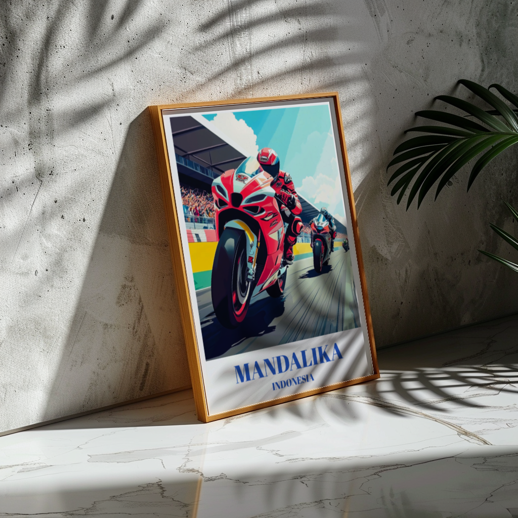 Indonesia Pertamina Mandalika International Circuit Travel Poster