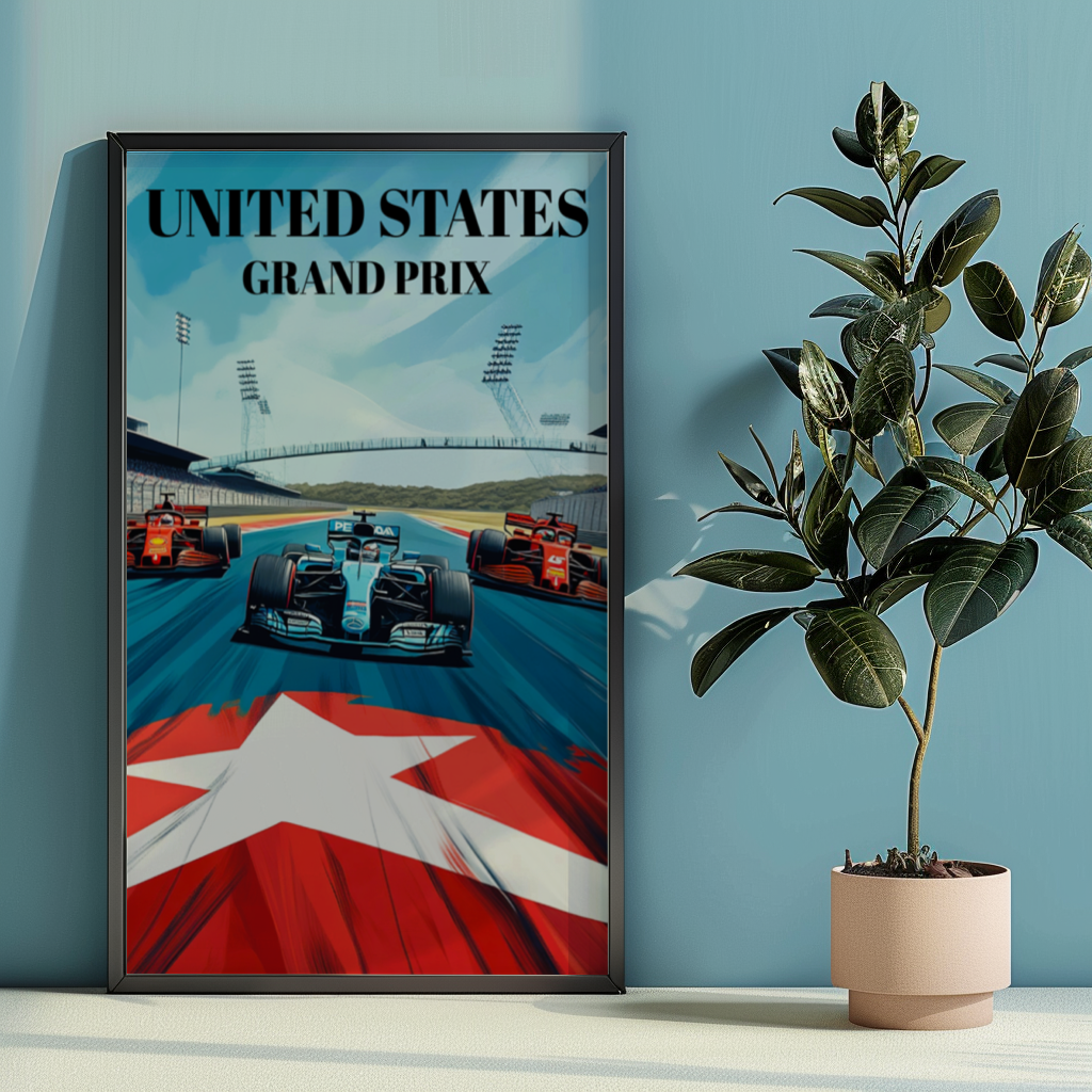 Formula 1 Grand Prix United States Poster, Austin Texas