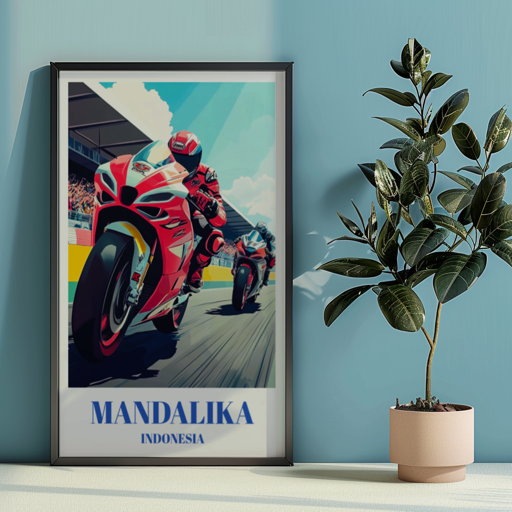 Indonesia Pertamina Mandalika International Circuit Travel Poster