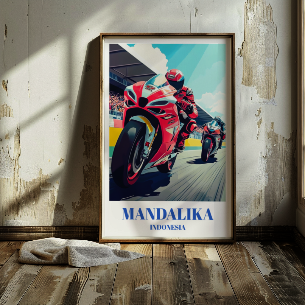 Indonesia Pertamina Mandalika International Circuit Travel Poster