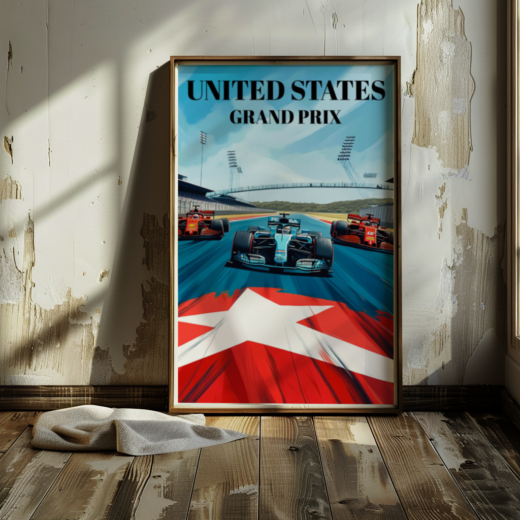 Formula 1 Grand Prix United States Poster, Austin Texas