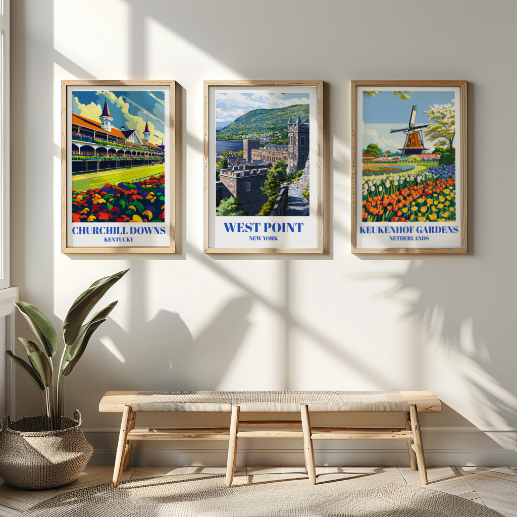 West Point New York Travel Poster - Historic Military Academy Wall Art