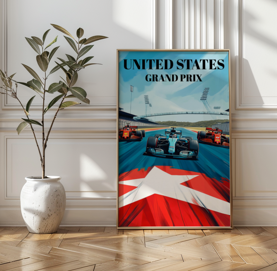 Formula 1 Grand Prix United States Poster, Austin Texas
