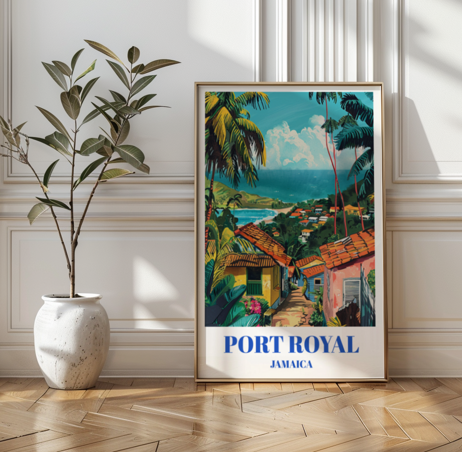 Port Royal Jamaica Travel Poster: Explore Historic Pirate Lore