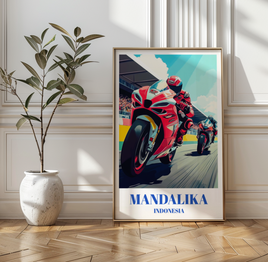 Indonesia Pertamina Mandalika International Circuit Travel Poster