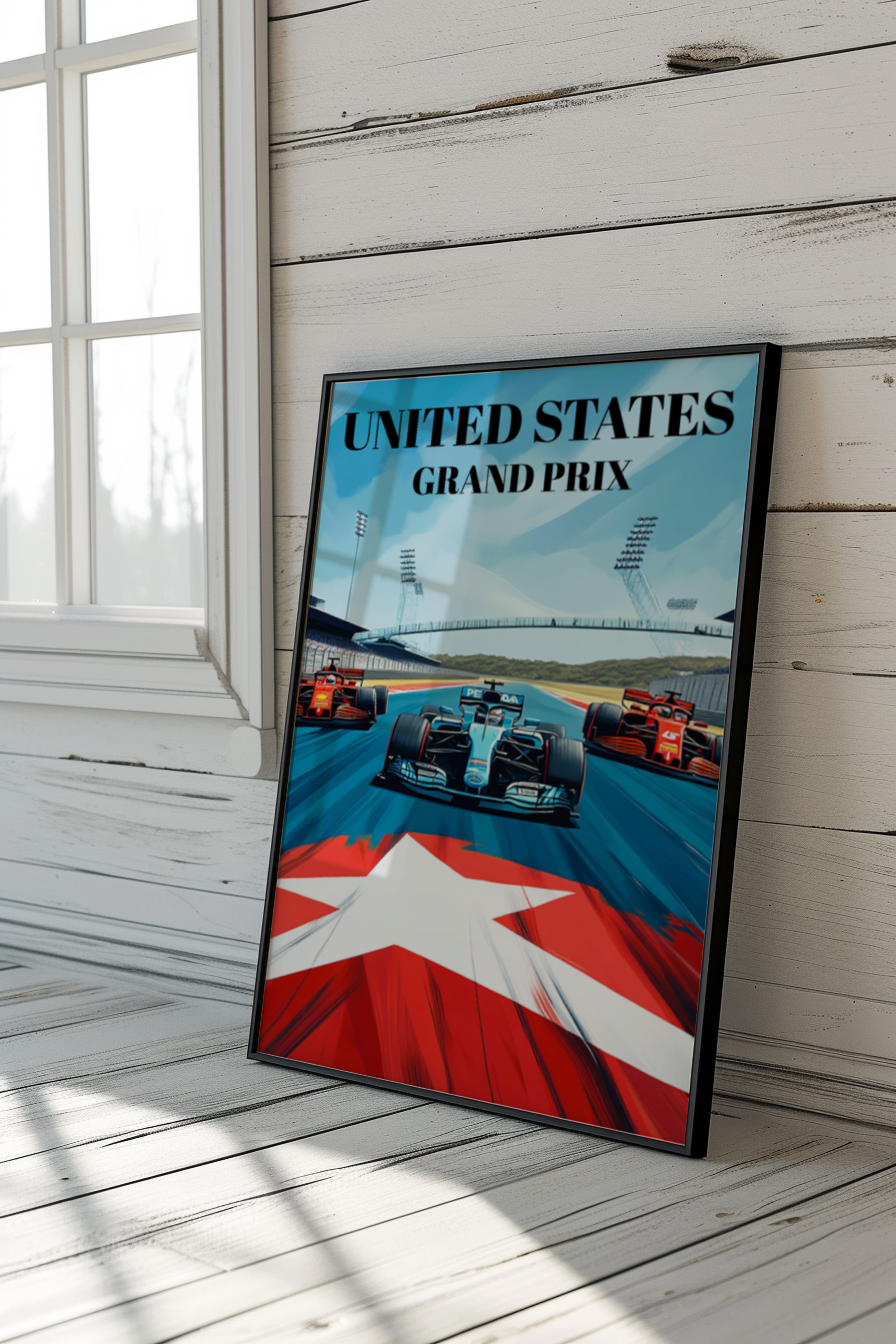 Formula 1 Grand Prix United States Poster, Austin Texas