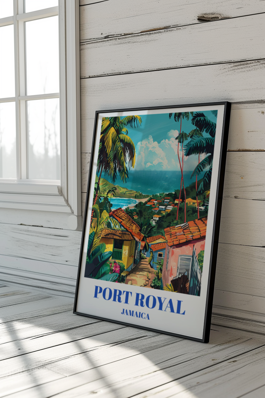 Port Royal Jamaica Travel Poster: Explore Historic Pirate Lore