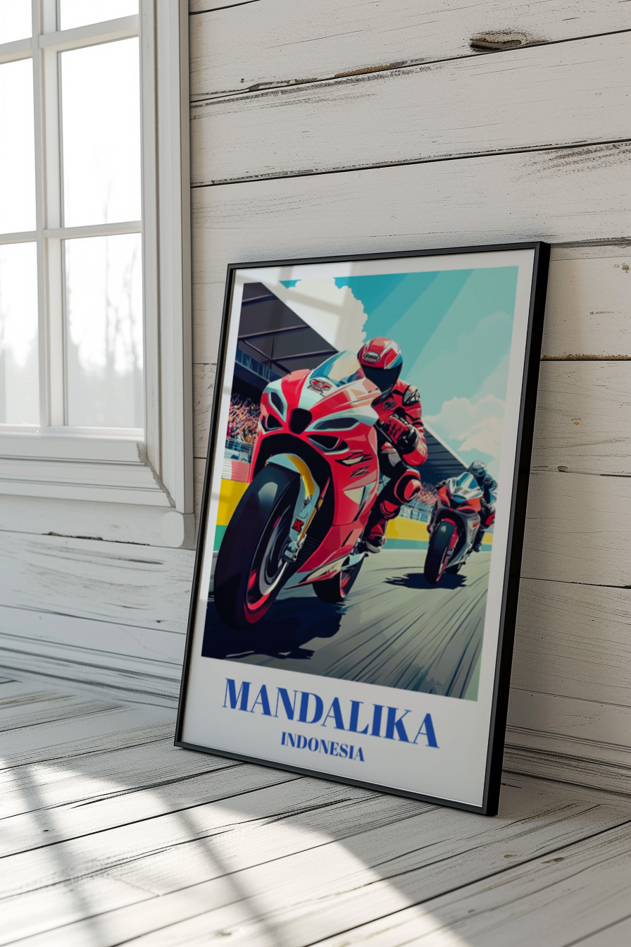 Indonesia Pertamina Mandalika International Circuit Travel Poster