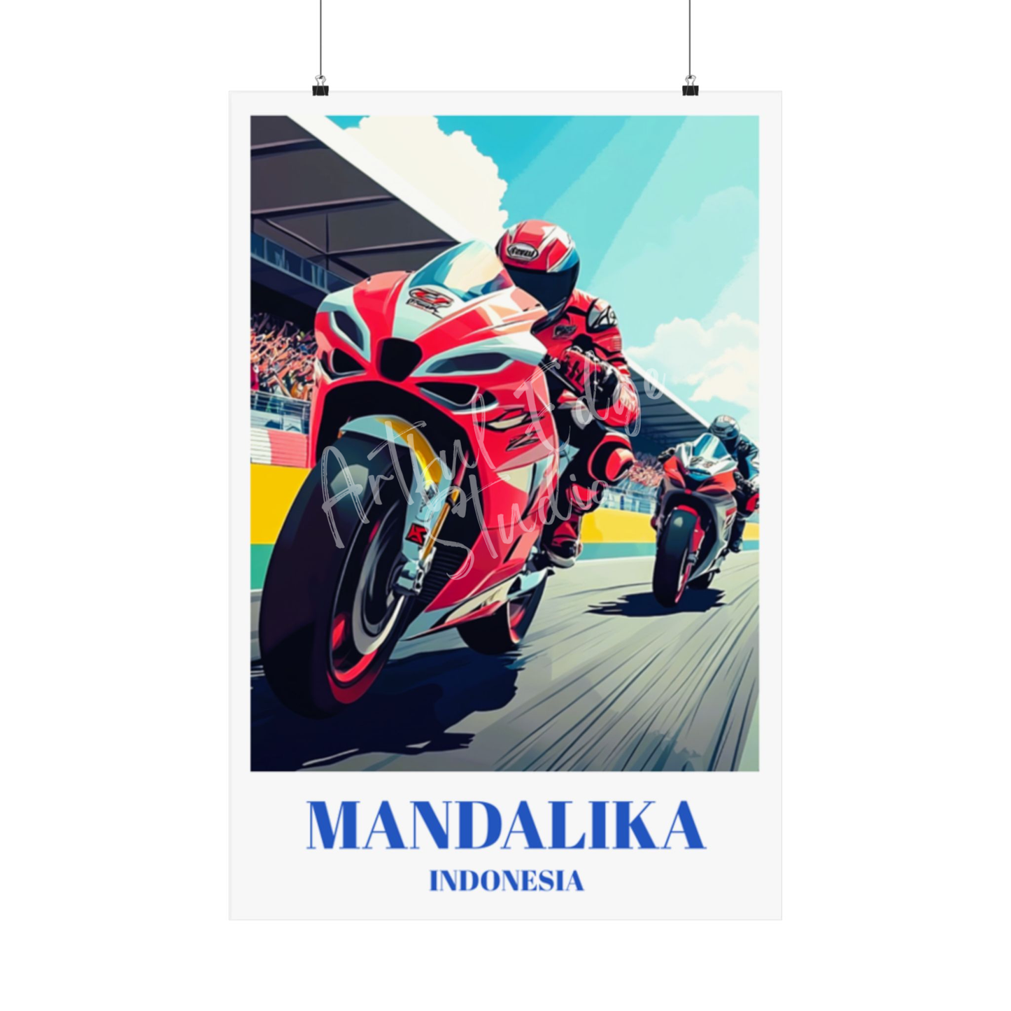 Indonesia Pertamina Mandalika International Circuit Travel Poster