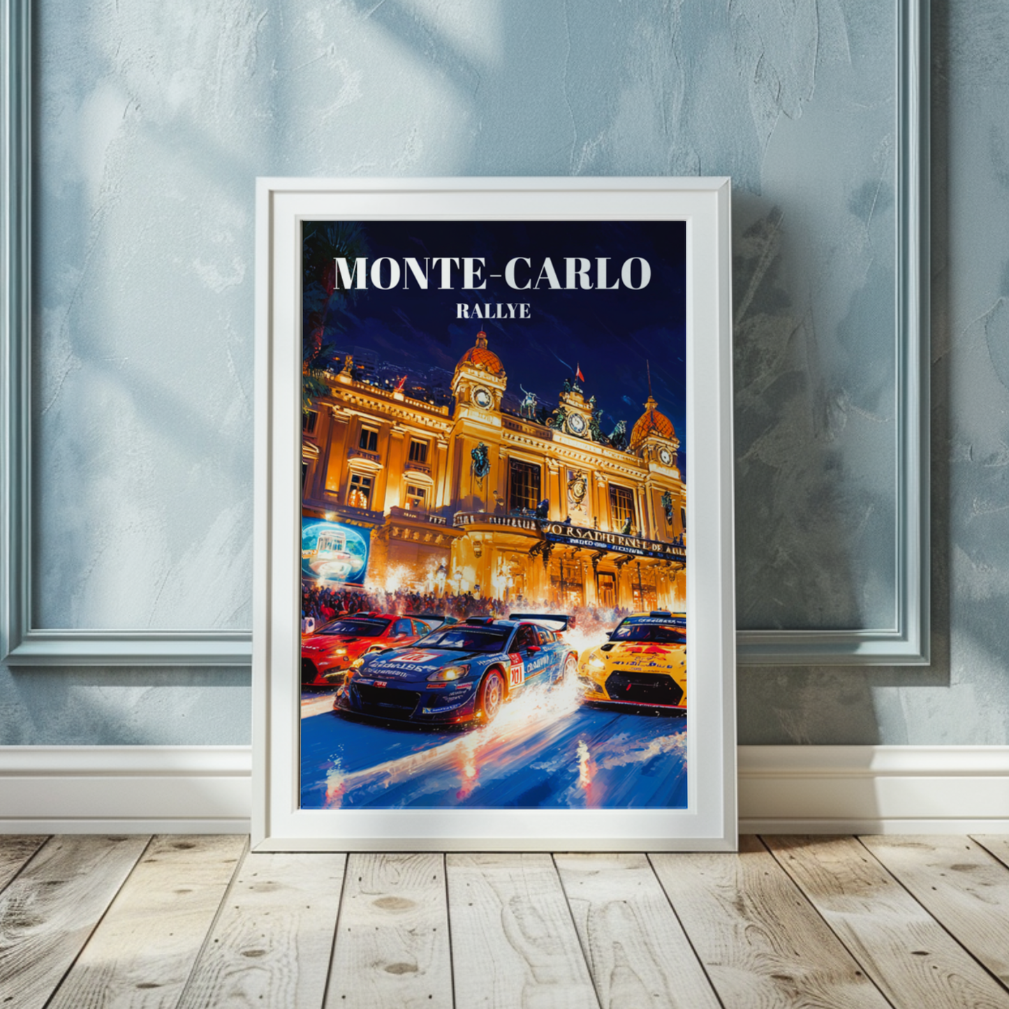 Monte-Carlo Rallye Travel Poster Print, Monaco Racing Art, Motorsport Decor