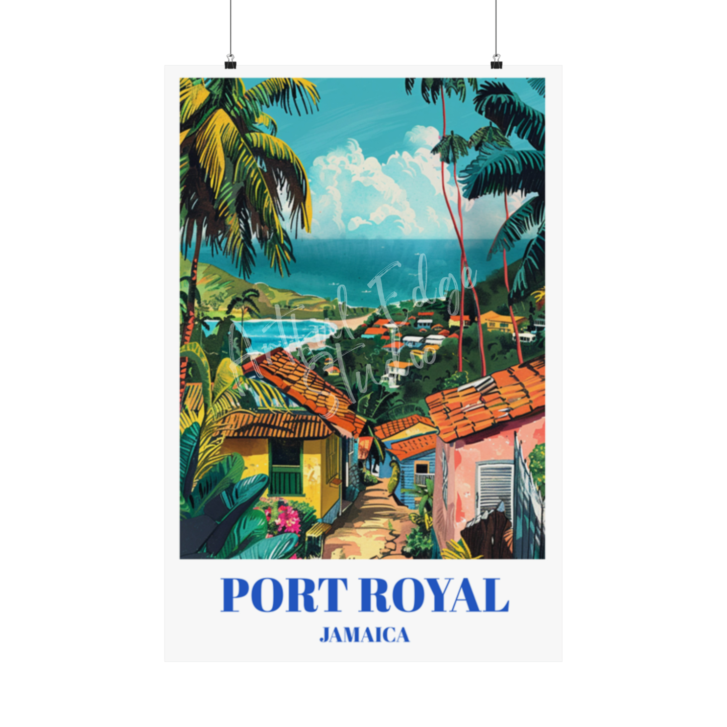 Port Royal Jamaica Travel Poster: Explore Historic Pirate Lore